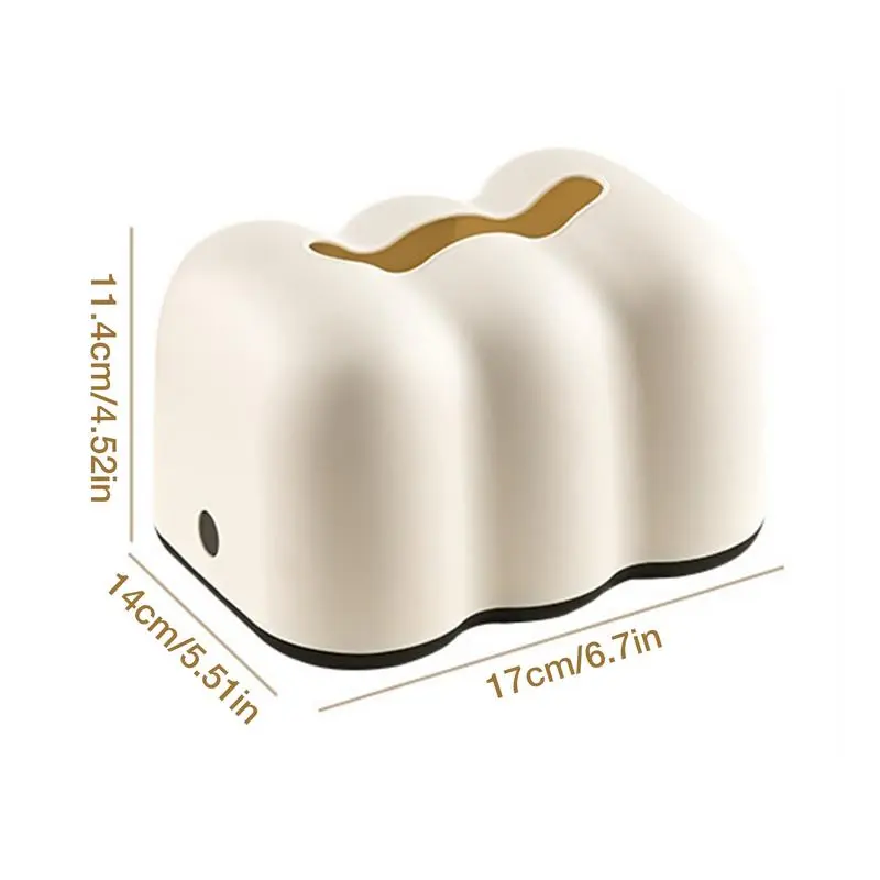 Tissue Box Dispenser Cloud Shape Multifunctional Tabletop Draw Paper Container Smooth Paper Extraction Tissue Holder For