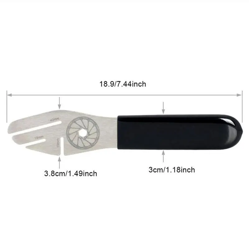 Bike Pedal Wrench Adjustment Wrench Cycling Accessory Brake Disc Spanner For Repair Home Garage Outdoor Camping Travel