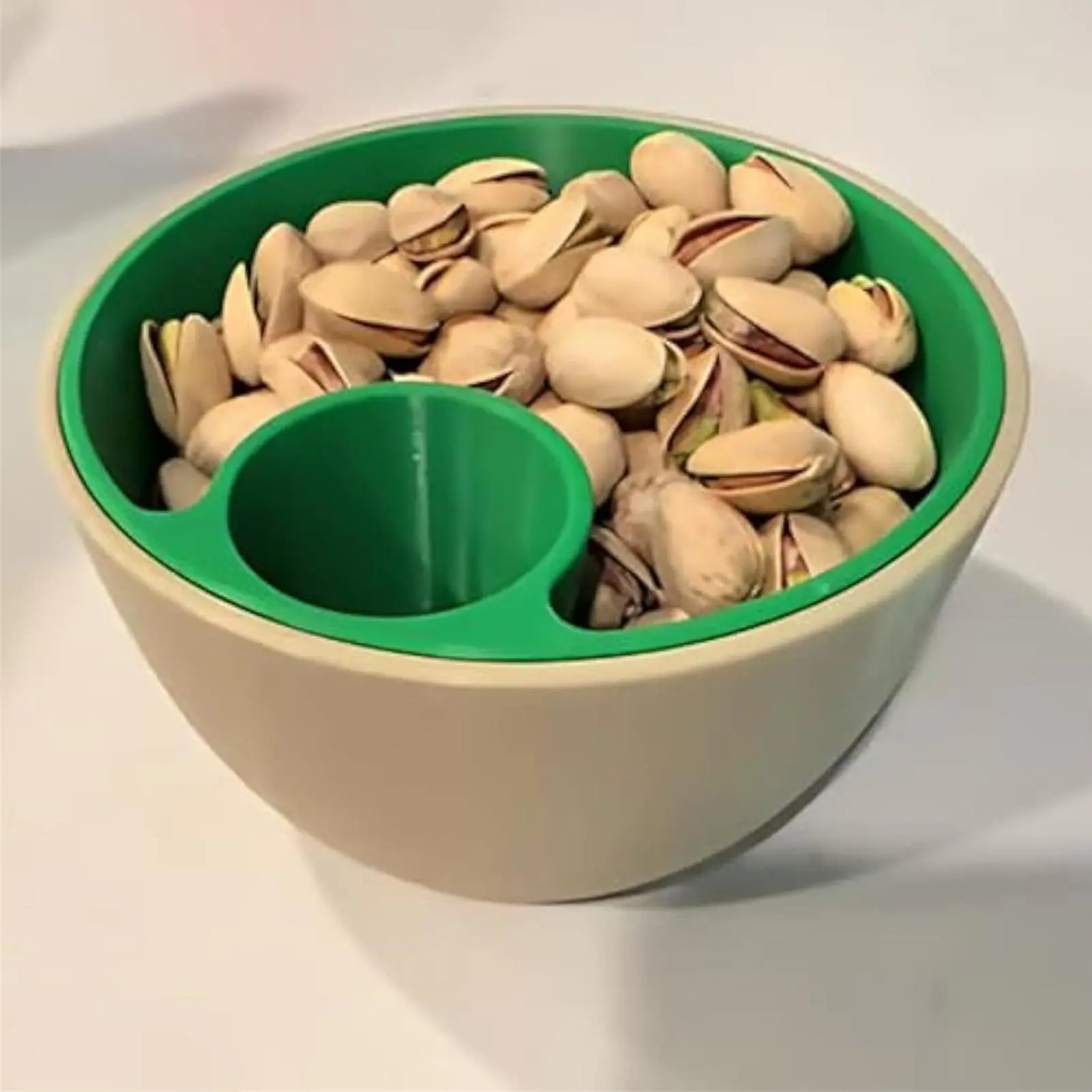 Snack Nut Bowl 2-in-1 3D Printed Nut Holder Bowl For Snacks 3D Printed Double Layer Serving Dish With Shell Container Storage