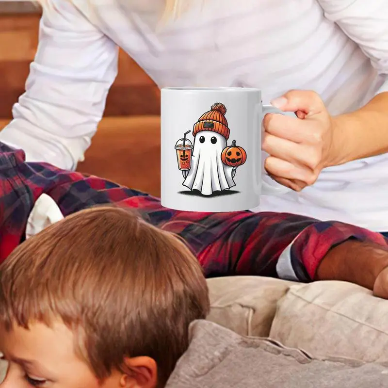 Ghost Mug Novelty Water Cups Halloween Water Cups Porcelain Drinking Cup For Beer Milk Multifunctional Tea Coffee Cups