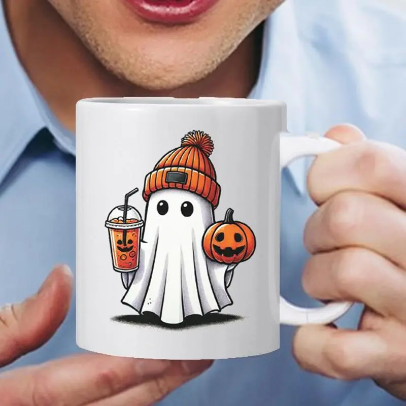 Ghost Mug Novelty Water Cups Halloween Water Cups Porcelain Drinking Cup For Beer Milk Multifunctional Tea Coffee Cups
