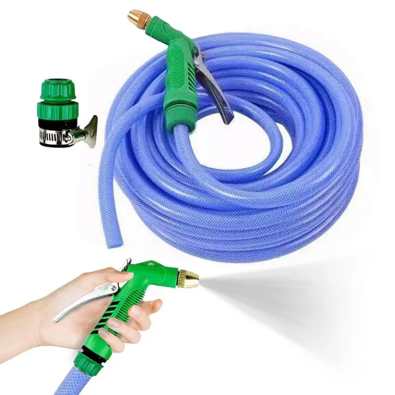 Garden Water Hose Yard Hose Long Flexible Garden Hose Yard Spraying Nozzle Non Kinking Car Wash Set Flower Watering Tube Pipe