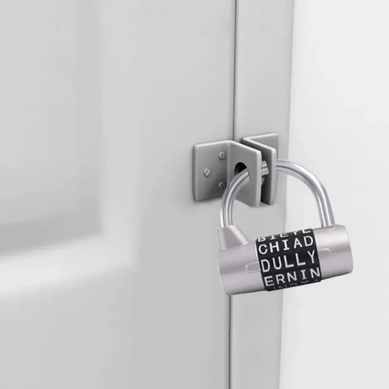 Word Lock Locker Combination Lock Heavy Duty Password Padlock Safety Padlock for School Gym Locker,Sports Locker,Fence,Toolbox
