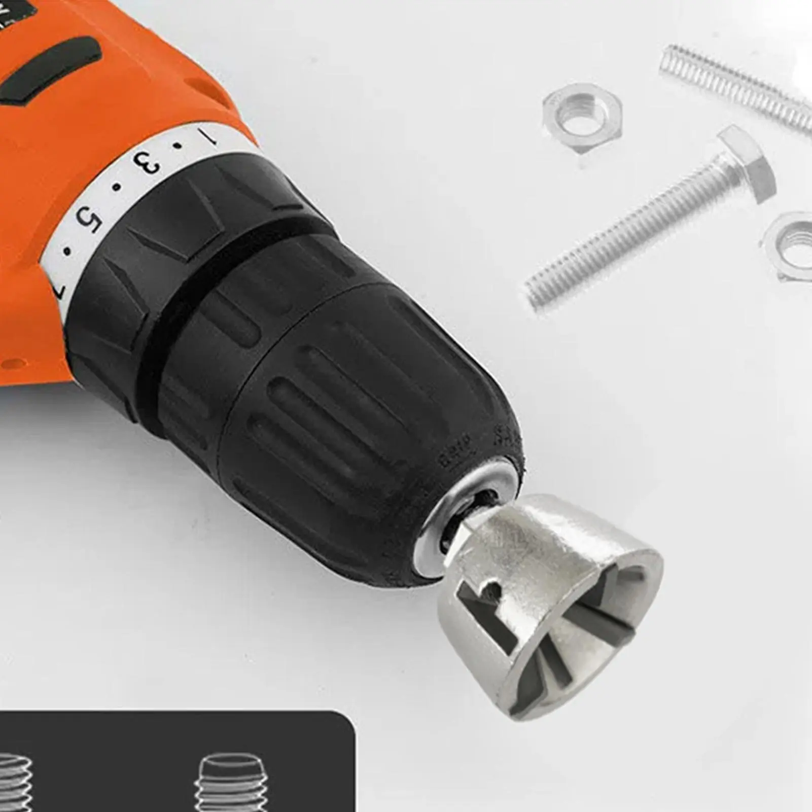 Metal Deburring Chamfer External Burr Removel For Metal External Thread Trimming Bits For Steel Copper Aluminum Rods Pipes Blots