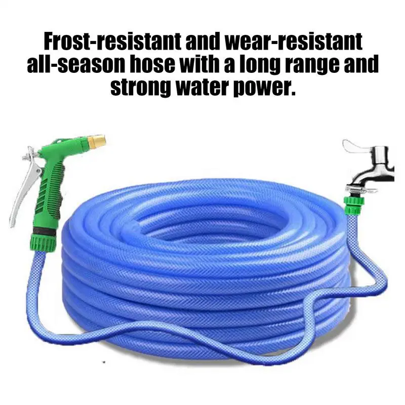 Garden Water Hose Yard Hose Long Flexible Garden Hose Yard Spraying Nozzle Non Kinking Car Wash Set Flower Watering Tube Pipe