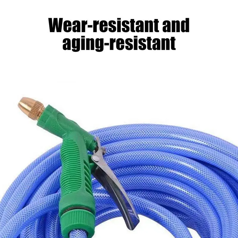 Garden Water Hose Yard Hose Long Flexible Garden Hose Yard Spraying Nozzle Non Kinking Car Wash Set Flower Watering Tube Pipe