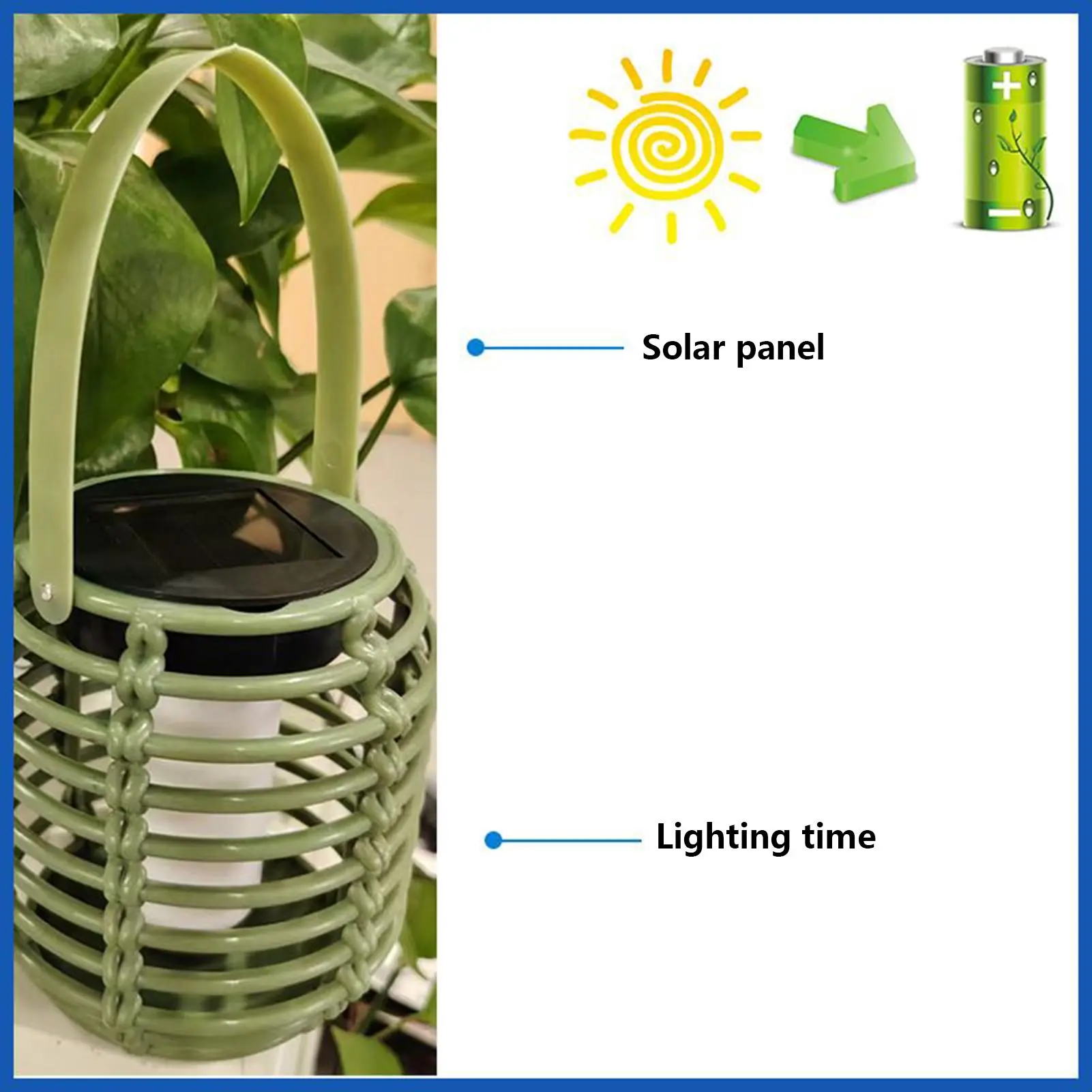 Solar Garden Lights Outdoor Solar Lantern Lights Outdoor Decor Rattan Waterproof Decorative Lantern For Yard Patio Pathway Trees
