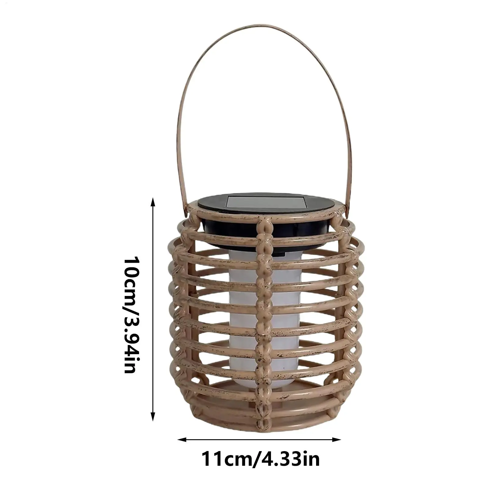 Solar Garden Lights Outdoor Solar Lantern Lights Outdoor Decor Rattan Waterproof Decorative Lantern For Yard Patio Pathway Trees