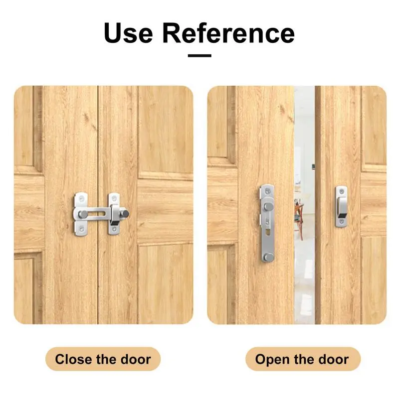 Security Gate Latch For Barn Stainless Steel Latch For Barn Gate Heavy-Duty Sliding Door Latch Barn Lock For Fence Window