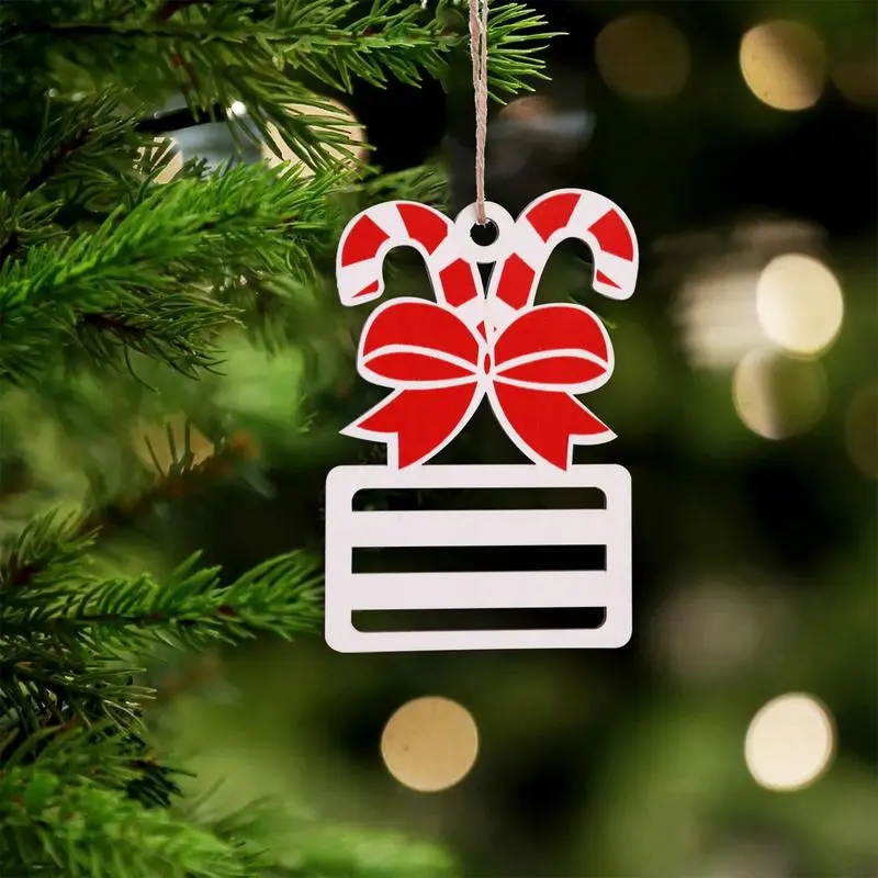 14pcs Christmas Money Holders For Cash Wooden Cash Holder Double Layer Christmas Money Holder Decoration Christmas hanging