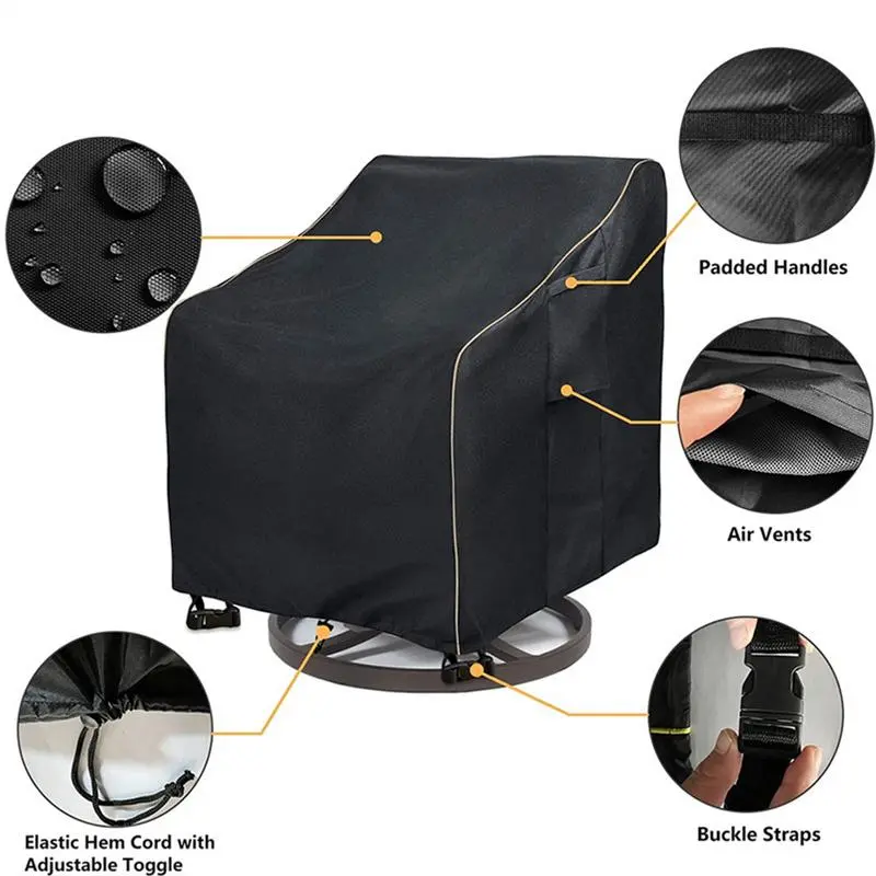 Weatherproof Chair Cover Patio Hanging Egg Chair Cover Rotating chair cover Courtyard chairs cover garden furniturechair cover