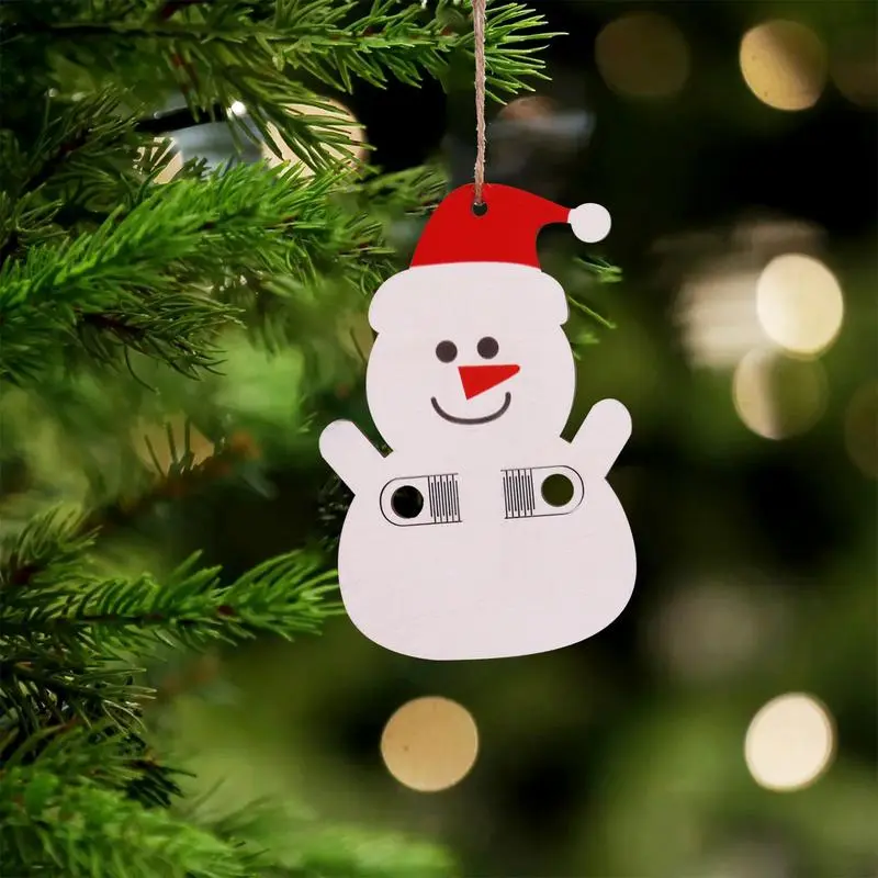 14pcs Christmas Money Holders For Cash Wooden Cash Holder Double Layer Christmas Money Holder Decoration Christmas hanging