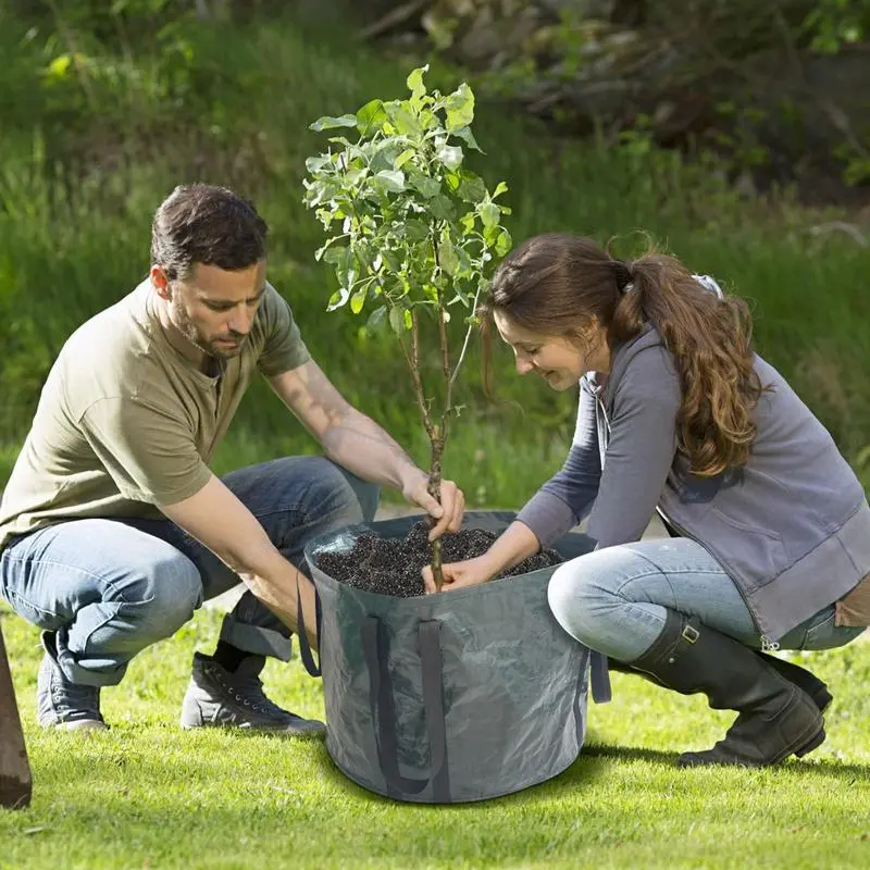 tree grow bag plant grow bag Thickened Planting Bags Heavy Duty Multifunctional Planting Pouches Growing Planter Planting Pot