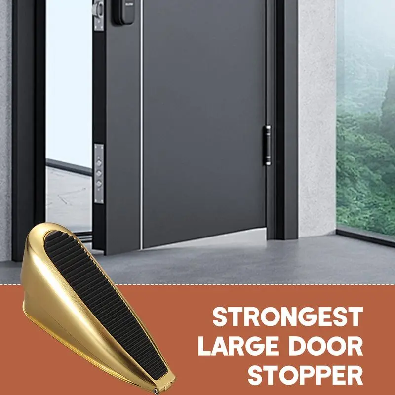 Anti-Collision Door Jammer No-Punch Door Holder Anti-Slip Thickening Windproof Moving Door Retainer for Metal Doors Double Doors