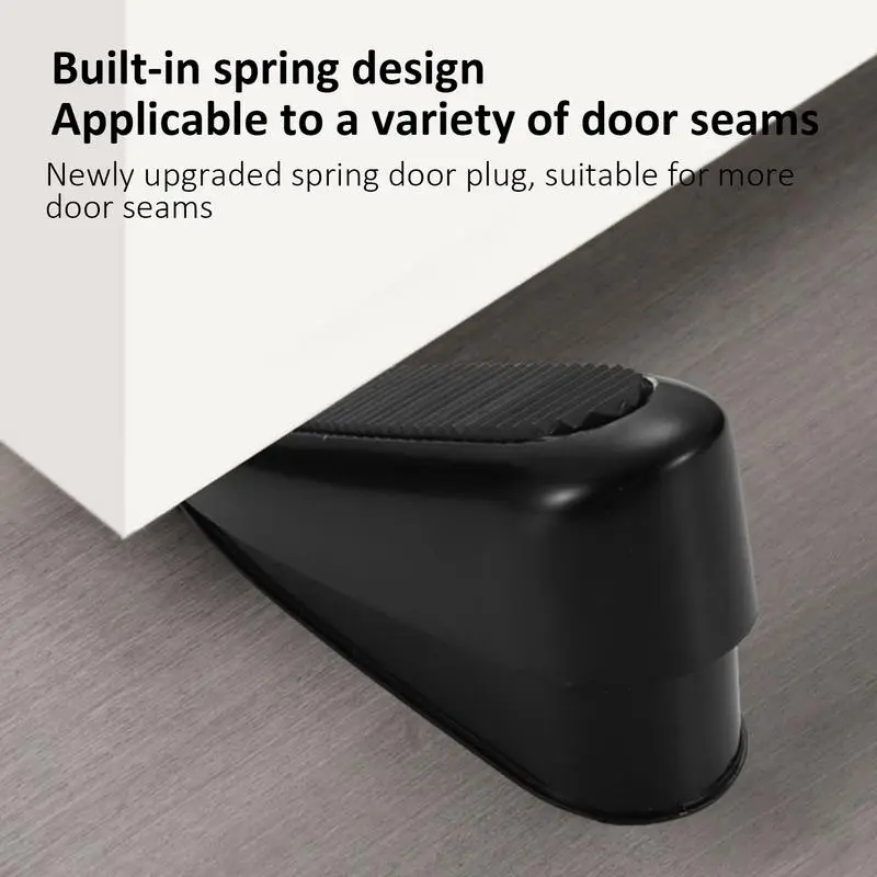 Anti-Collision Door Jammer No-Punch Door Holder Anti-Slip Thickening Windproof Moving Door Retainer for Metal Doors Double Doors