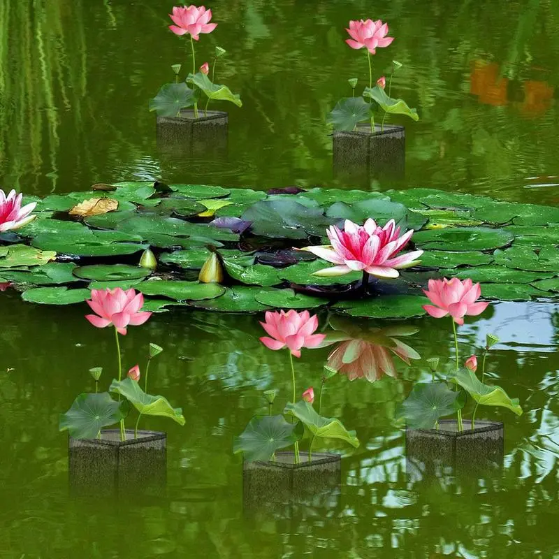 Aquatic Plant Basket Floating Pot For Pond Plants 4X Floating Aquatic Mesh Breathable Planting Bags For Water Planting Indoor