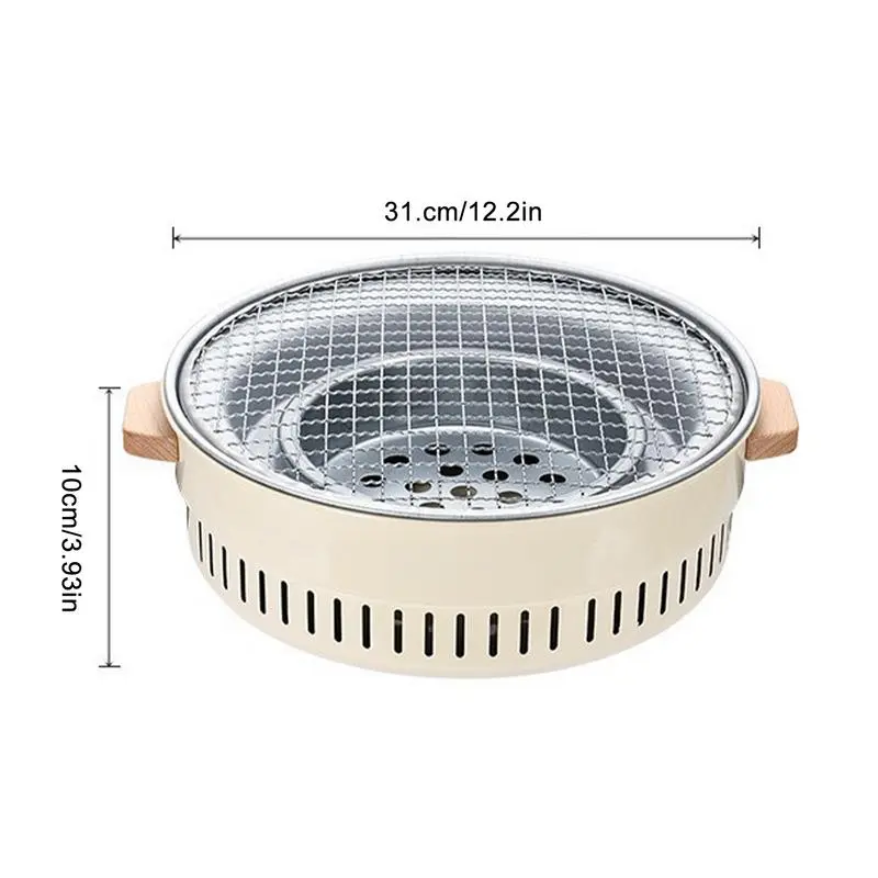 Small Charcoal Grill 12.5 In BBQ Grill Charcoal Portable Outdoor Small Grill Hibachi Grill Grills Outdoor Cooking For Outdoor