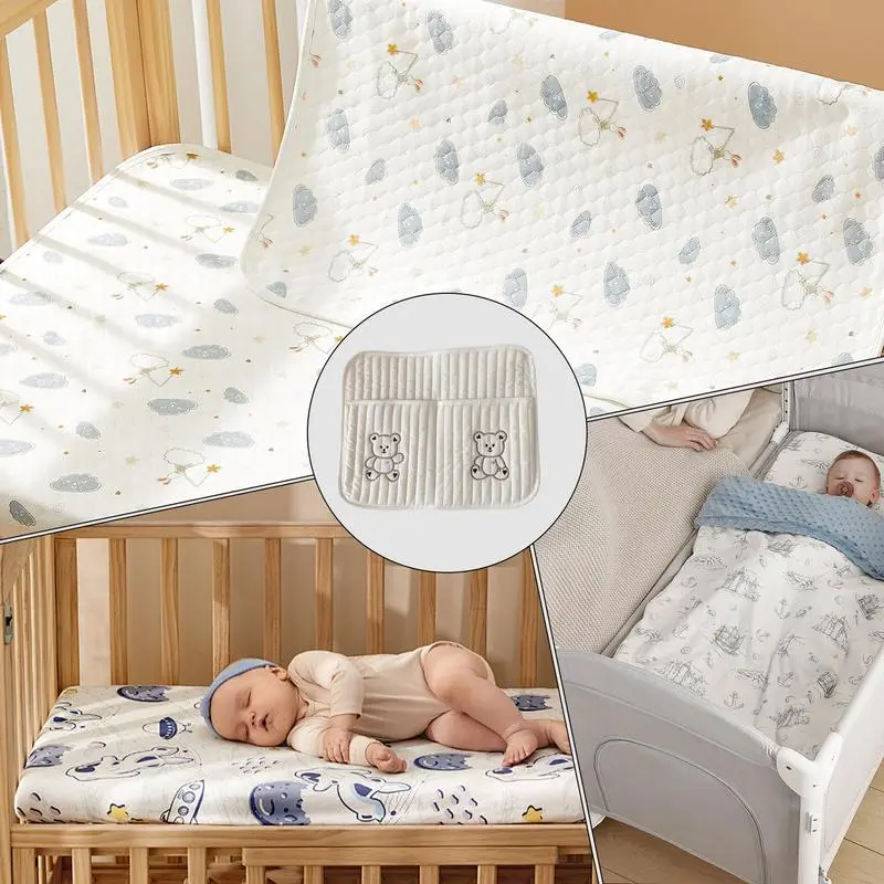 Baby Bag Organizer Multi-pocket Crib Storage Bag Bed Storage Pouch Hangable Diaper Storage Organizer Crib Organizer For Bedside