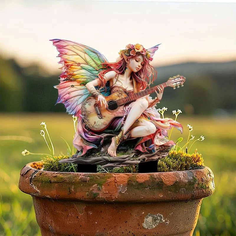 Fairies For Fairy Garden Fairy Garden Fairies Plant Pot Decorations Garden Stakes Flower Pot Decorations Small Garden Gnome