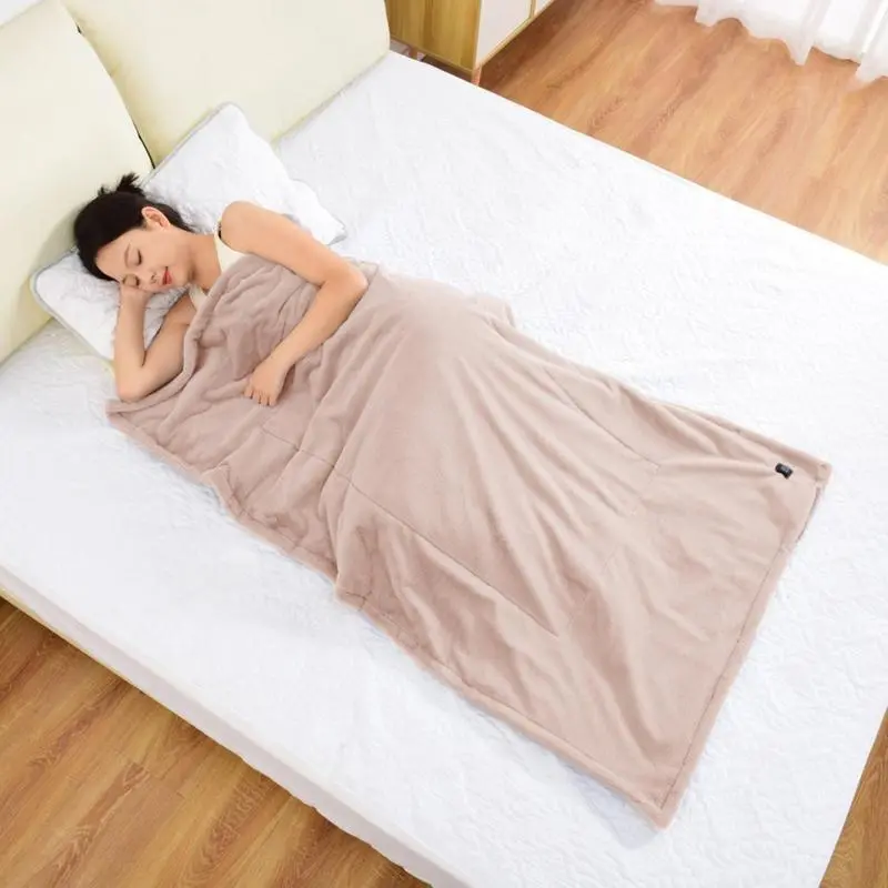 Heated Blanket 59x33.5 Inch Heated Blanket For Nap Poncho Wrap Adjustable Electric Lap Blanket Throw Breathable Wearable Blanket