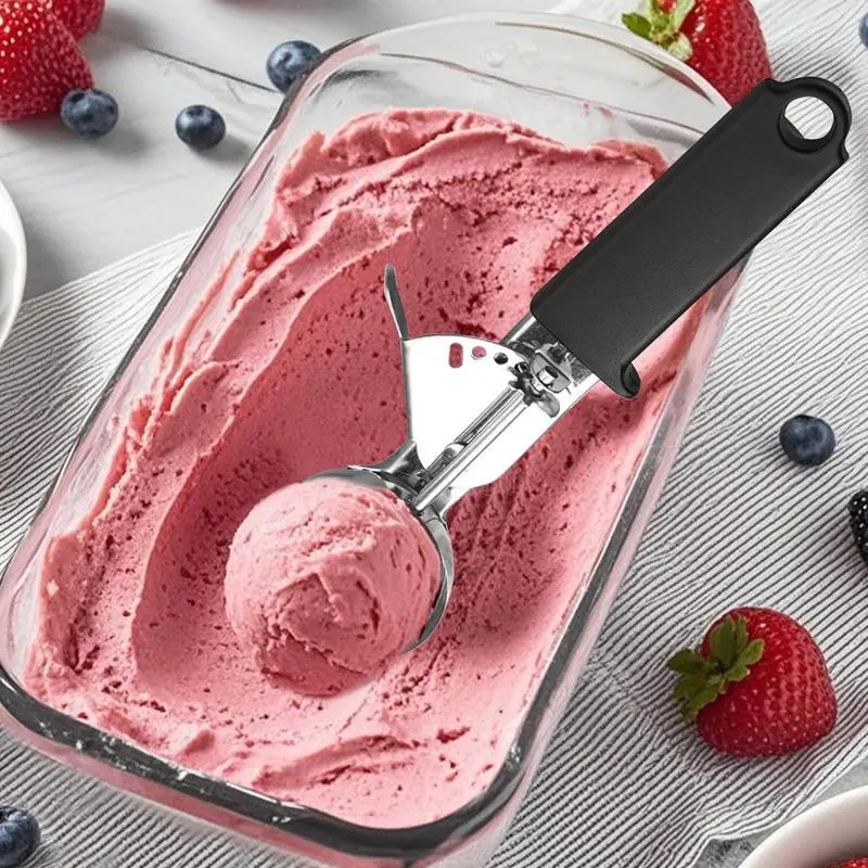 Cookie Scoop  Cupcake Scoop Ice Cream Scoop Multifunctional Scooper Anti Slip Rubber Grip Cookie Dough Scooper Kitchen Tools