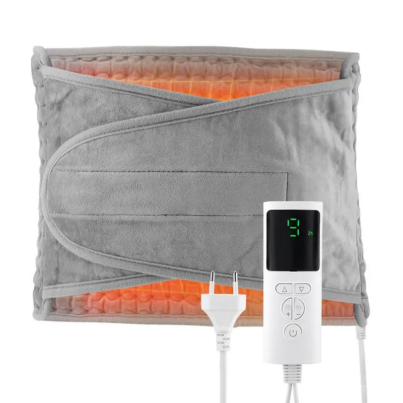 Abdominal Heating Pad 12x24-Inch Back Warmer Heating Pad Wrap Wearable Lower Back Heat Pad Lightweight Lumbar Heating Pad