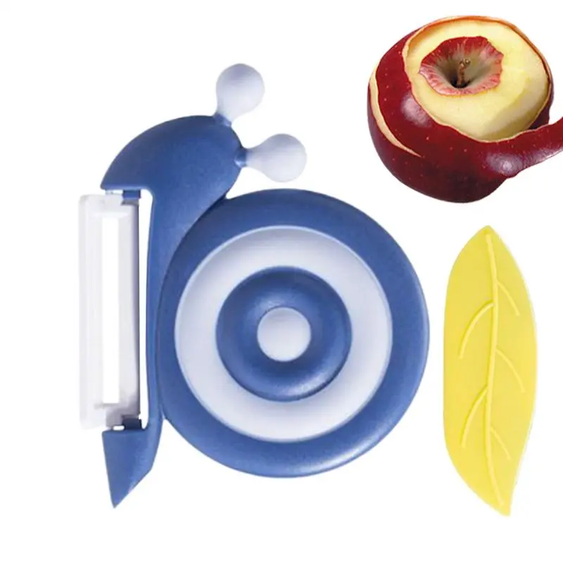 Ceramic Peeler Snail-Shaped Manual Carrot Peeler Kitchen Gadgets with Non-slip Handle Ceramic Fruit Shredder for Cooking Peeling