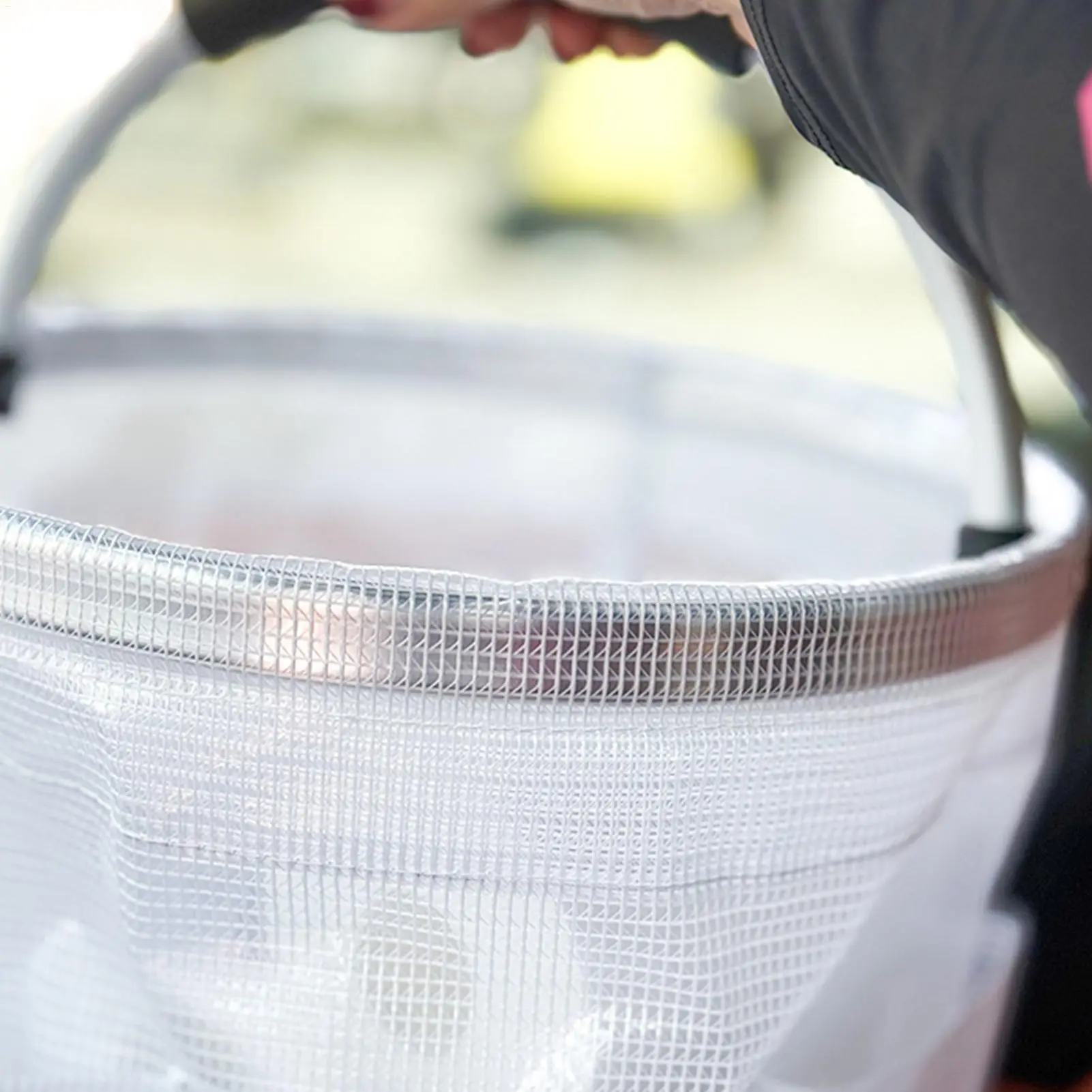 Cleaning Caddy Bag Folding Toiletry Organizer Basket With Handle Large Capacity Outdoor Activity Carrying Bin For Bathroom Dorm