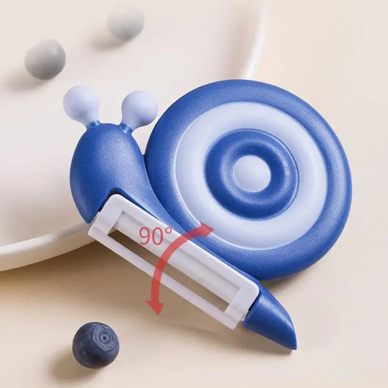 Ceramic Peeler Snail-Shaped Manual Carrot Peeler Kitchen Gadgets with Non-slip Handle Ceramic Fruit Shredder for Cooking Peeling