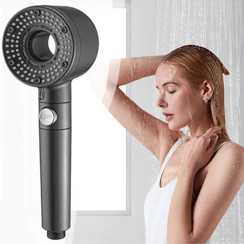 Handheld Shower Head High Pressure Handheld Showerhead 5 Modes Adjustable Handheld Shower Head Spray For Dorm Hotel Apartment