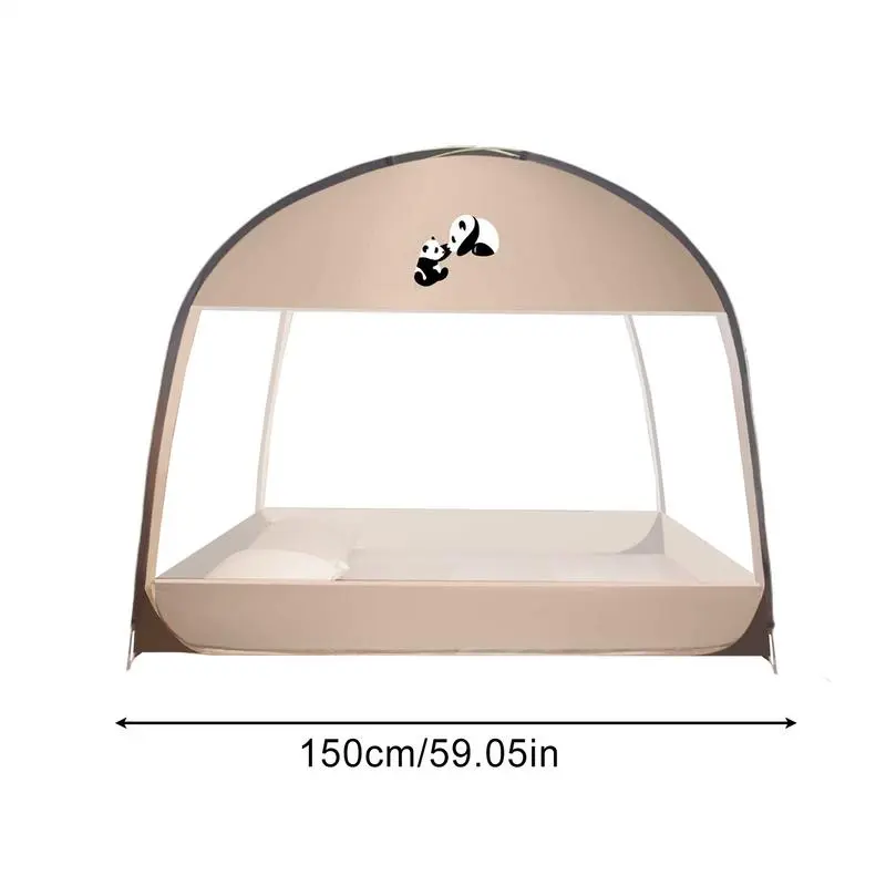 Bed Gnat Net Camping Mesh Tent Foldable Mesh Bed Canopy For Outdoor Camping Portable Double Door Kids Gnat Netting Tent