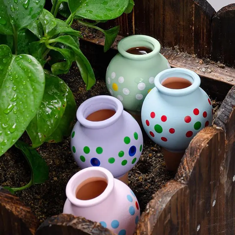 Water Globes For Indoor Plants Cute Watering Globes For Indoor Plants 4 Pieces Automatic Insert System Decorative Stakes
