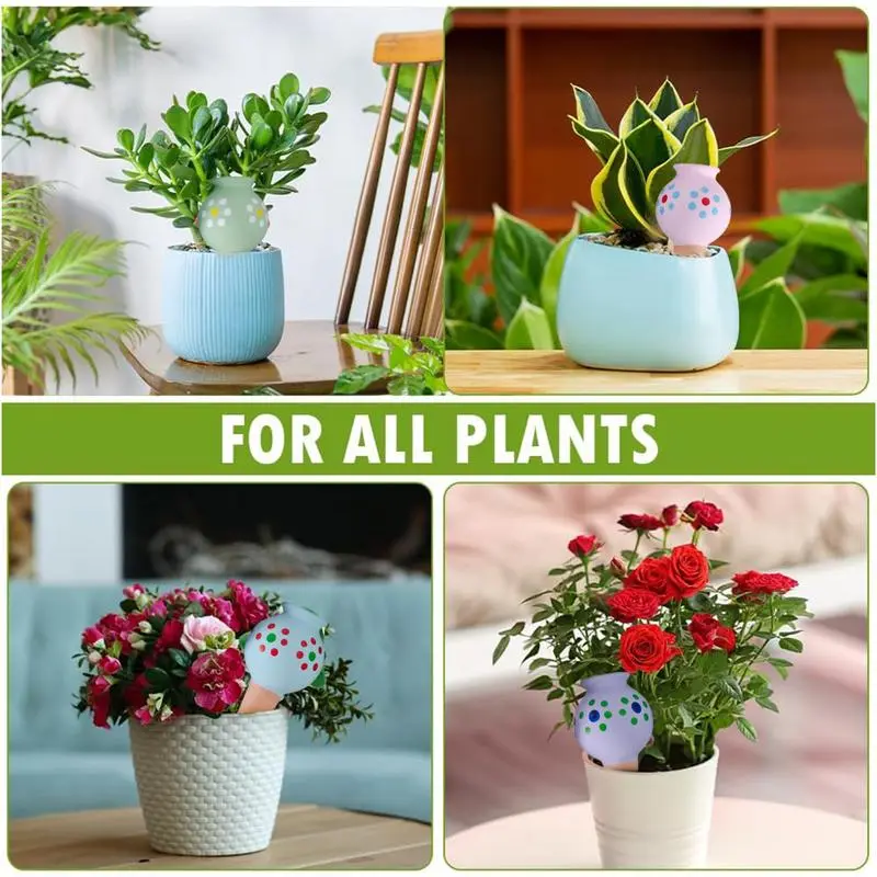Water Globes For Indoor Plants Cute Watering Globes For Indoor Plants 4 Pieces Automatic Insert System Decorative Stakes