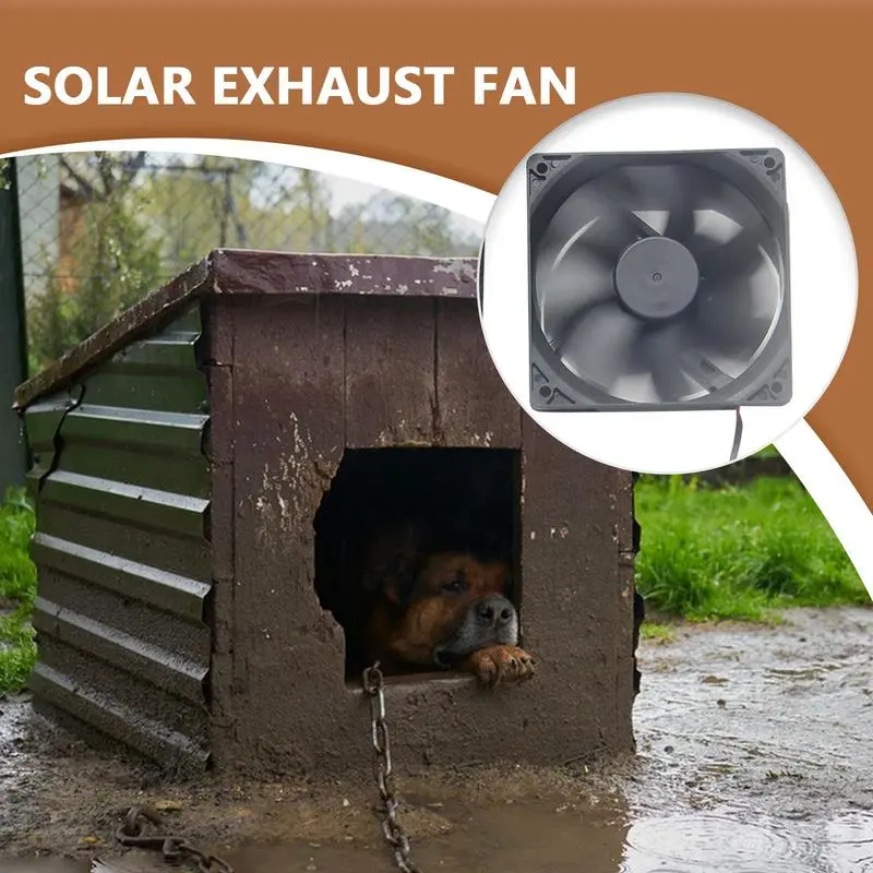 Solar Exhaust Fan For Shed 30W Solar Ventilation Fan For Chicken Coop Odor Removal Quiet Solution Weatherproof Cooling Appliance