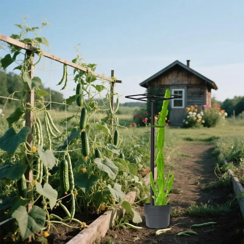 Outdoor Plant Trellis Cucumber Trellis Dragon Fruit Tower Climbing Post For Vegetable Garden Home Indoor Outdoor Patio