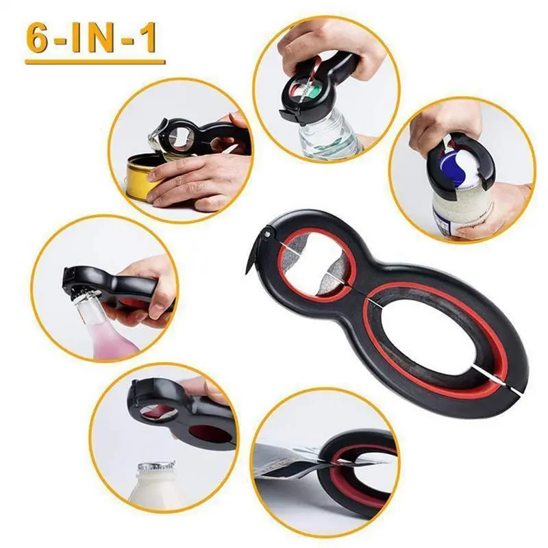 Jar Opener Can Opener Multi-Function Manual Opener Twist Off Lid Remover Beverage Bottle Opener Twist Bottle Cap Beer Open Cap