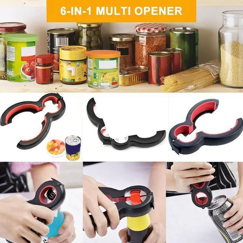 Jar Opener Can Opener Multi-Function Manual Opener Twist Off Lid Remover Beverage Bottle Opener Twist Bottle Cap Beer Open Cap