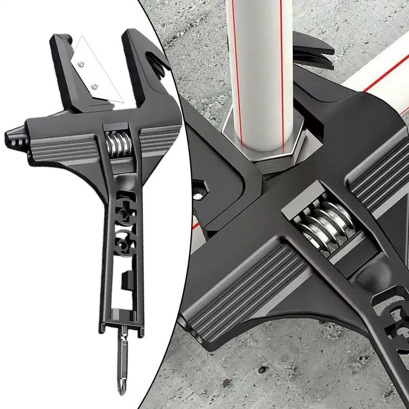 Adjustable Wrench Multi-function Home Repair Plumbing Wrench Movable Spanners Wide Water Pipe and Nut Wrench Hand Tool