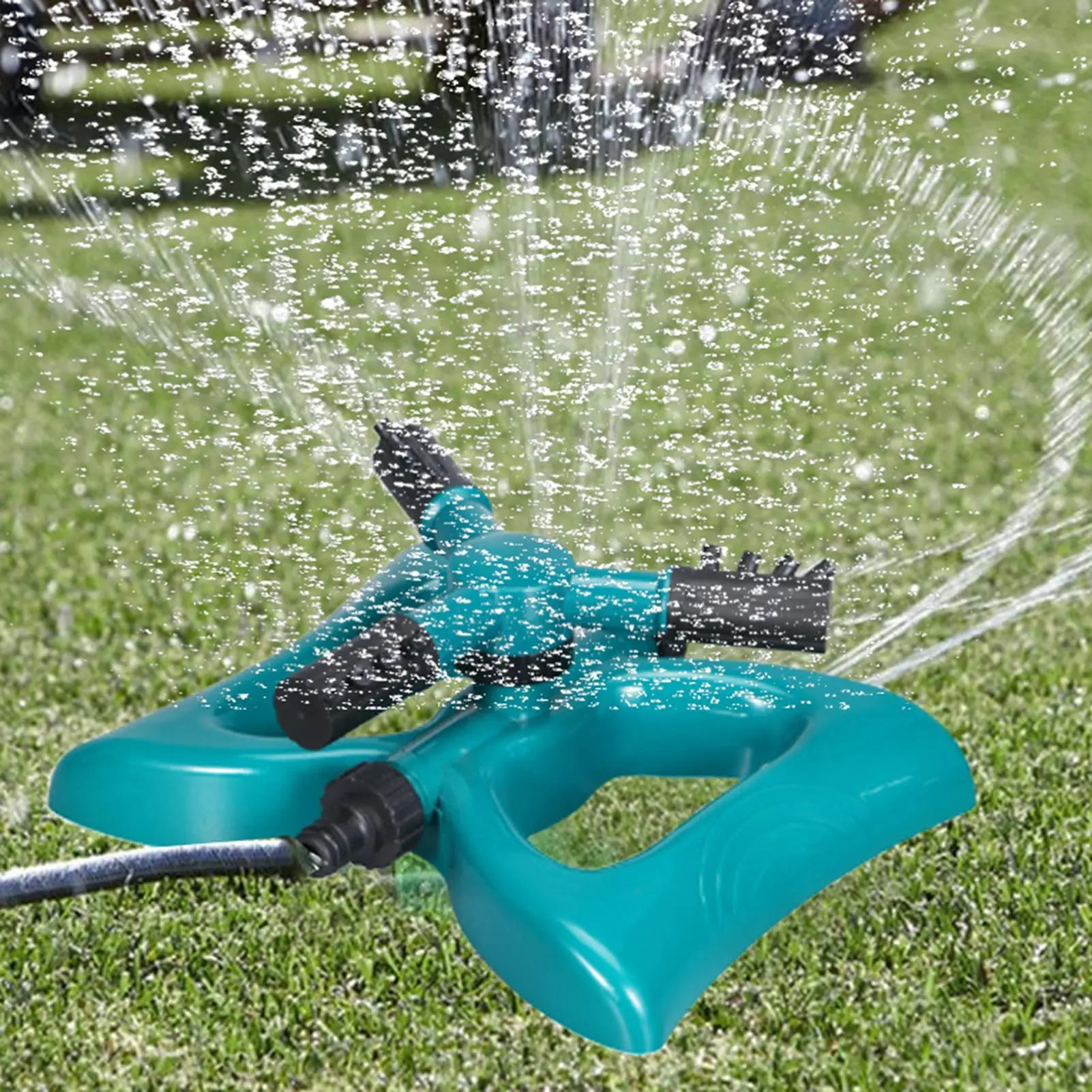 Grass Sprinkler For Lawn 360 Degree Rotation Auto Irrigation Garden Sprinkler Watering System 3-Arm Gardening Accessories