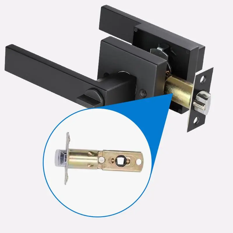 Door Knobs Interior with Lock 3-Bar Interior Door Handles Silent Privacy Door Lock Handleset Heavy Duty Entrance Door Handle