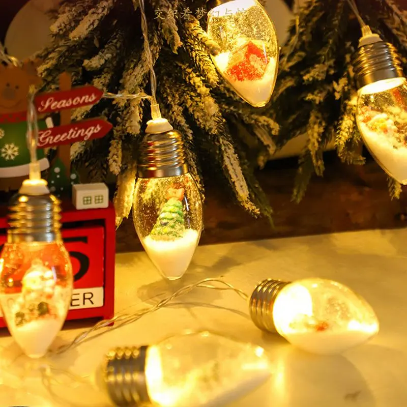 Christmas String Lights Colorful Bubbles Led LString Ights 3 Meters Christmas Decoration Led Lights Waterproof Colorful Bubbles