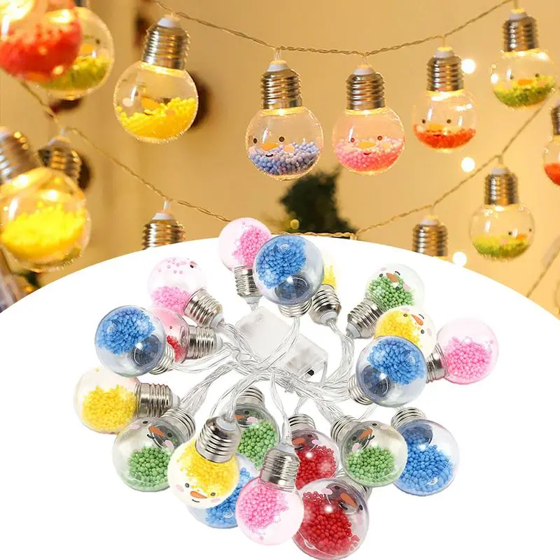 Christmas String Lights Colorful Bubbles Led LString Ights 3 Meters Christmas Decoration Led Lights Waterproof Colorful Bubbles