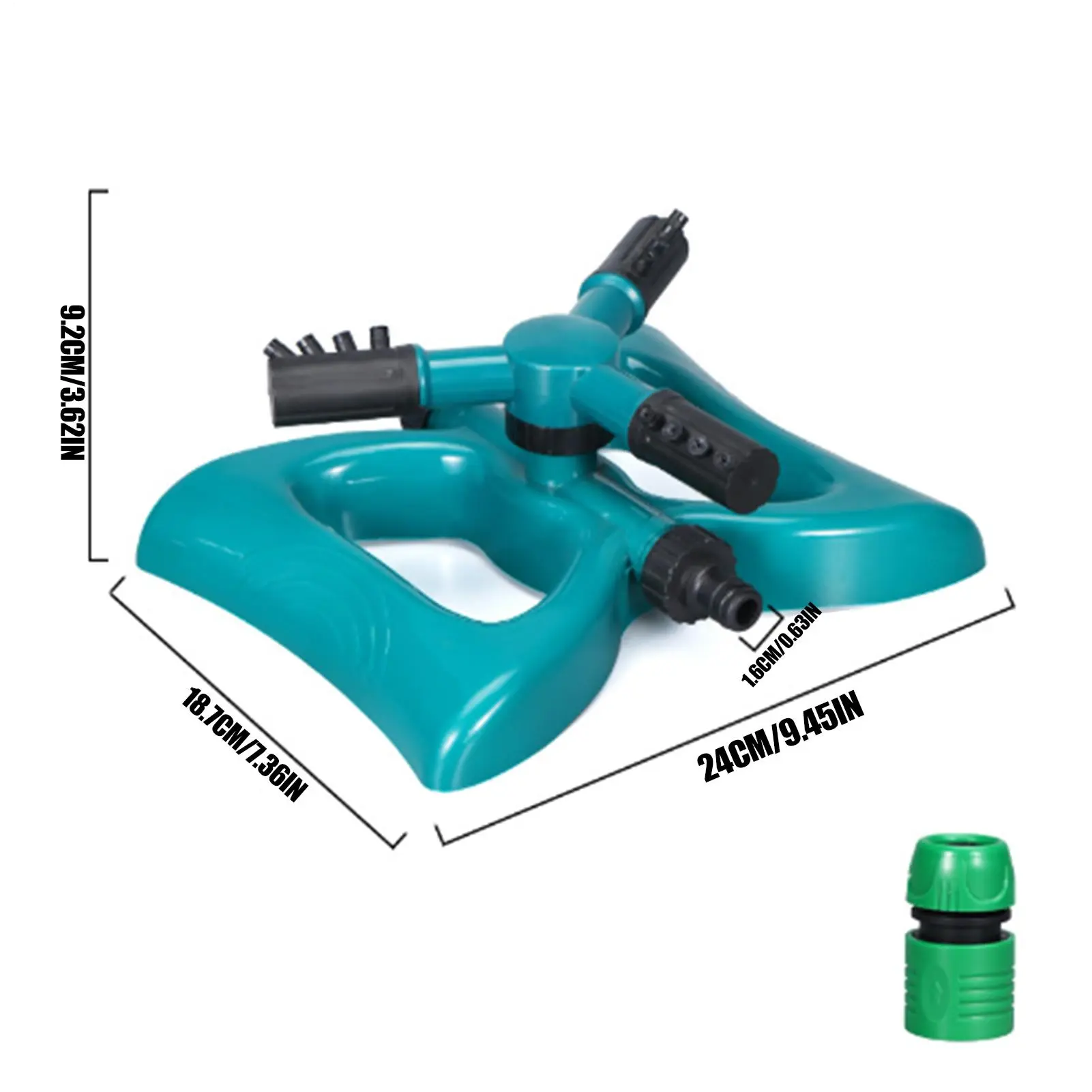 Grass Sprinkler For Lawn 360 Degree Rotation Auto Irrigation Garden Sprinkler Watering System 3-Arm Gardening Accessories