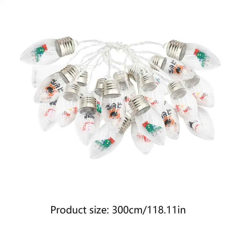 Christmas String Lights Colorful Bubbles Led LString Ights 3 Meters Christmas Decoration Led Lights Waterproof Colorful Bubbles