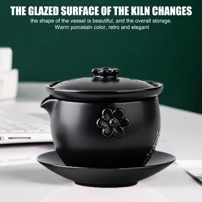 Ceramic Tea Pot And Cup Set Teaware Tea Set Traditional Japanese Teapot Set Portable Travel Office Tea Filter Tea Maker Gift
