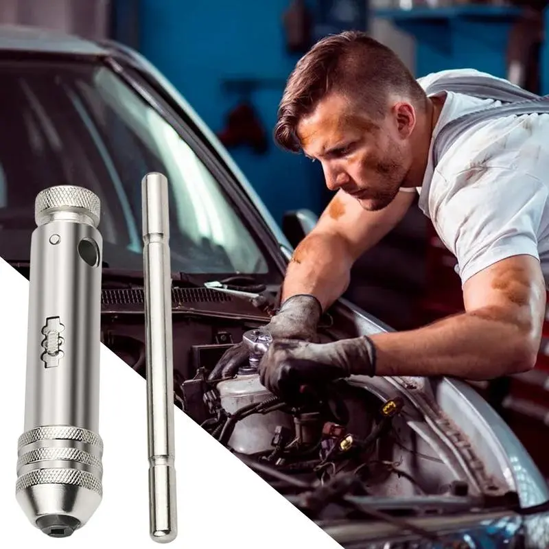 Ratcheting Tap Handle Flexible Ratcheting T Handle Tap Wrench Handle Ratchet Tap Wrench Multipurpose Ratchet Tap Handle For