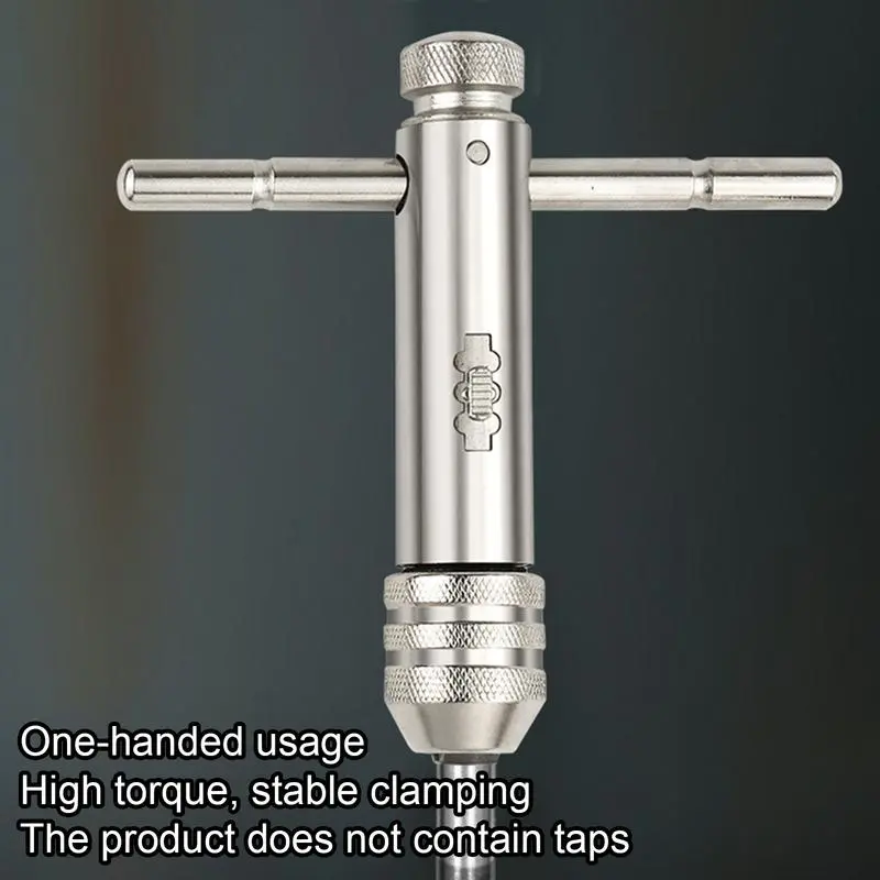Ratcheting Tap Handle Flexible Ratcheting T Handle Tap Wrench Handle Ratchet Tap Wrench Multipurpose Ratchet Tap Handle For