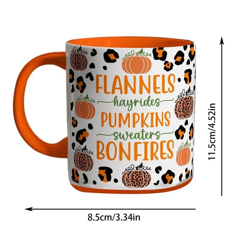 Halloween Pumpkin Coffee Cups 400ml Halloween Mug Coffee Ceramic Season Cup Adorable Cute Thanksgiving Decor Autumn Spooky For