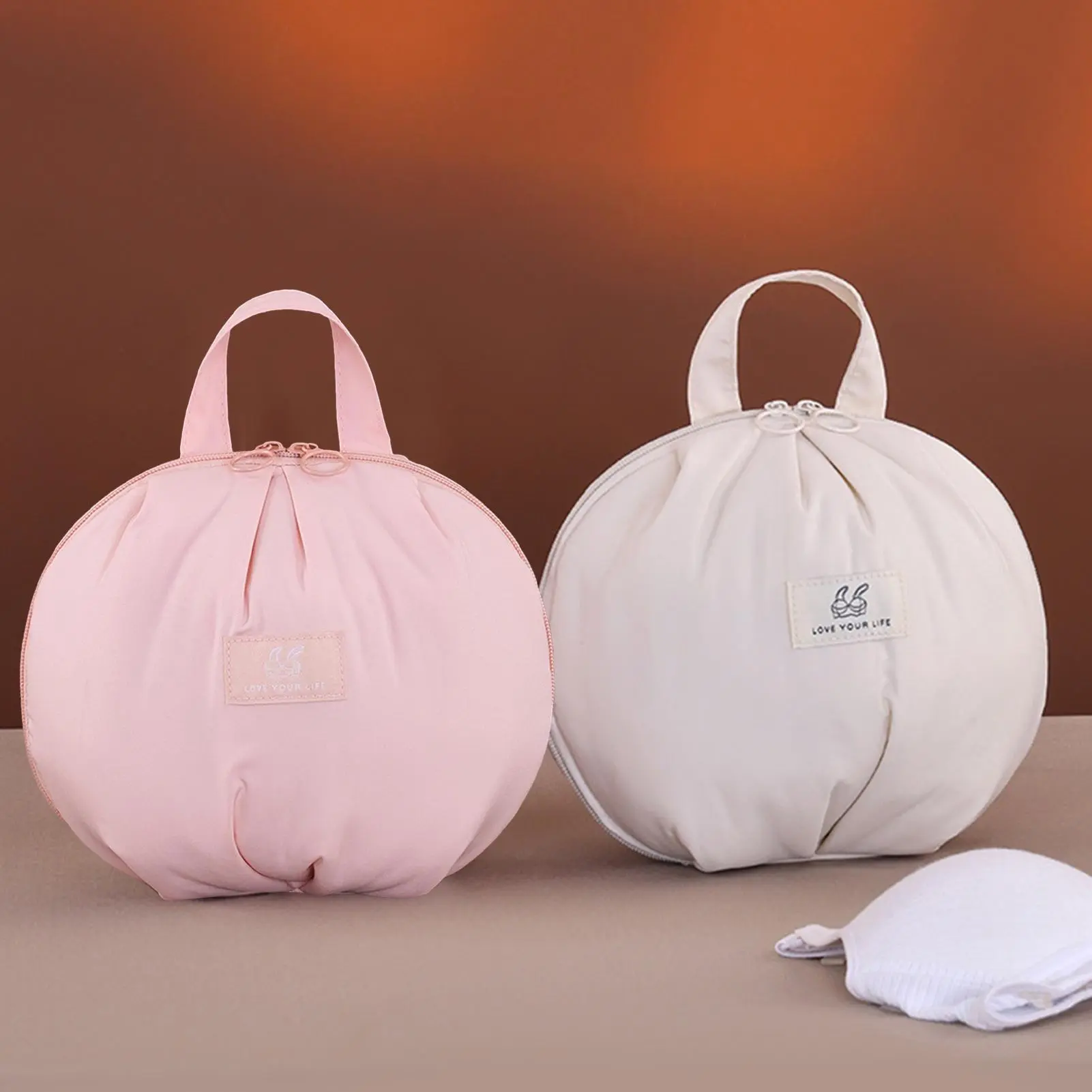 Underwear Travel Bag Divided Panties Storage Bag For Traveling Lightweight Laundry Carrying Pouch With Zipper For Home Business