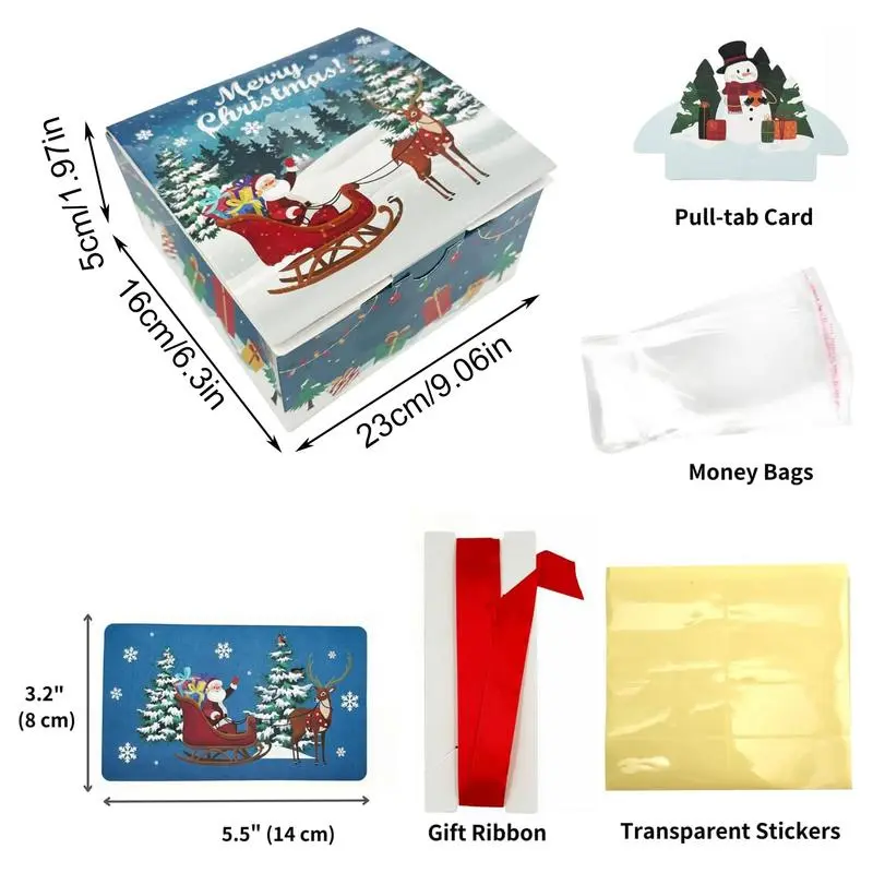 Money Pull Box For Cash Present Christmas Money Holders Creative Pop Up Money Box Money Pull Boxes Money Roll Present Box With
